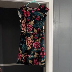 Floral Cap Sleeve Dress